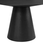 Dusklia - Cassie 4-6 Seater Dining Table - Black Wood
