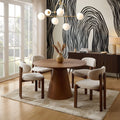 Dusklia - Cassie 4-6 Seater Dining Table - Mid Wood