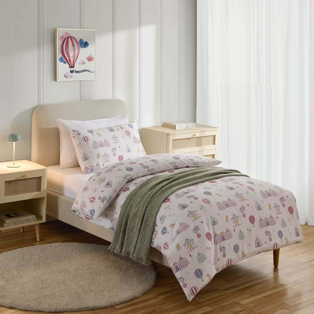 Dusklia - Charlie 100% Cotton Circus Print Duvet Cover Set