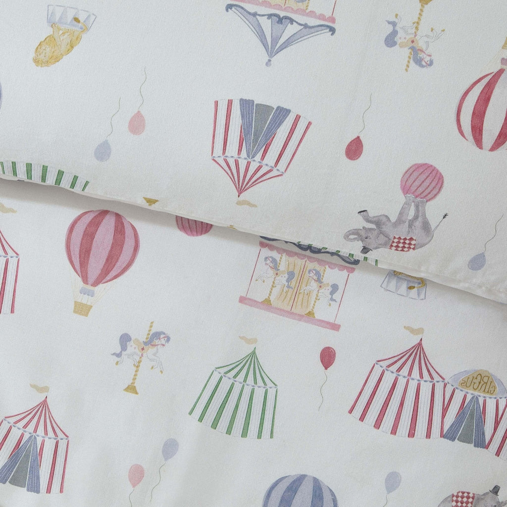 Dusklia - Charlie 100% Cotton Circus Print Duvet Cover Set
