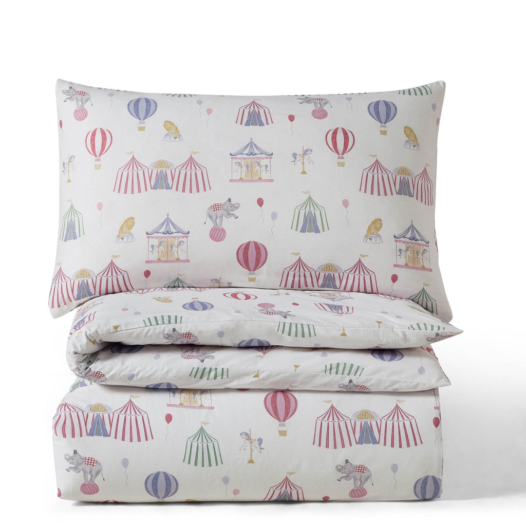 Dusklia - Charlie 100% Cotton Circus Print Duvet Cover Set