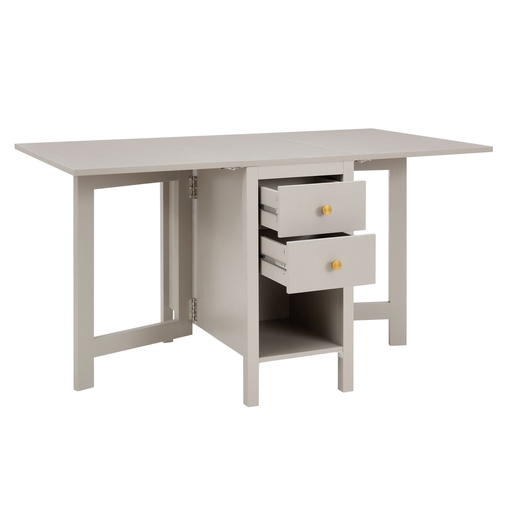 Dusklia - Charlie 2-4 Seater Folding Dining Table - Taupe