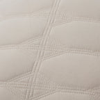Dusklia - Charlotte Geometric Embroidered Cushion Cover - Natural