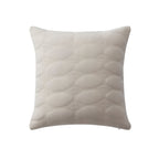 Dusklia - Charlotte Geometric Embroidered Cushion Cover - Natural
