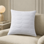 Dusklia - Charlotte Geometric Embroidered Cushion Cover - White