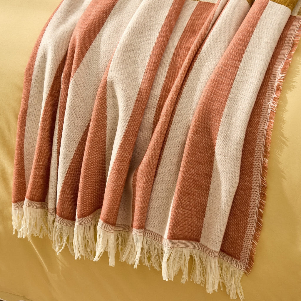Dusklia - Checkerboard Throw - Pink/ Yellow
