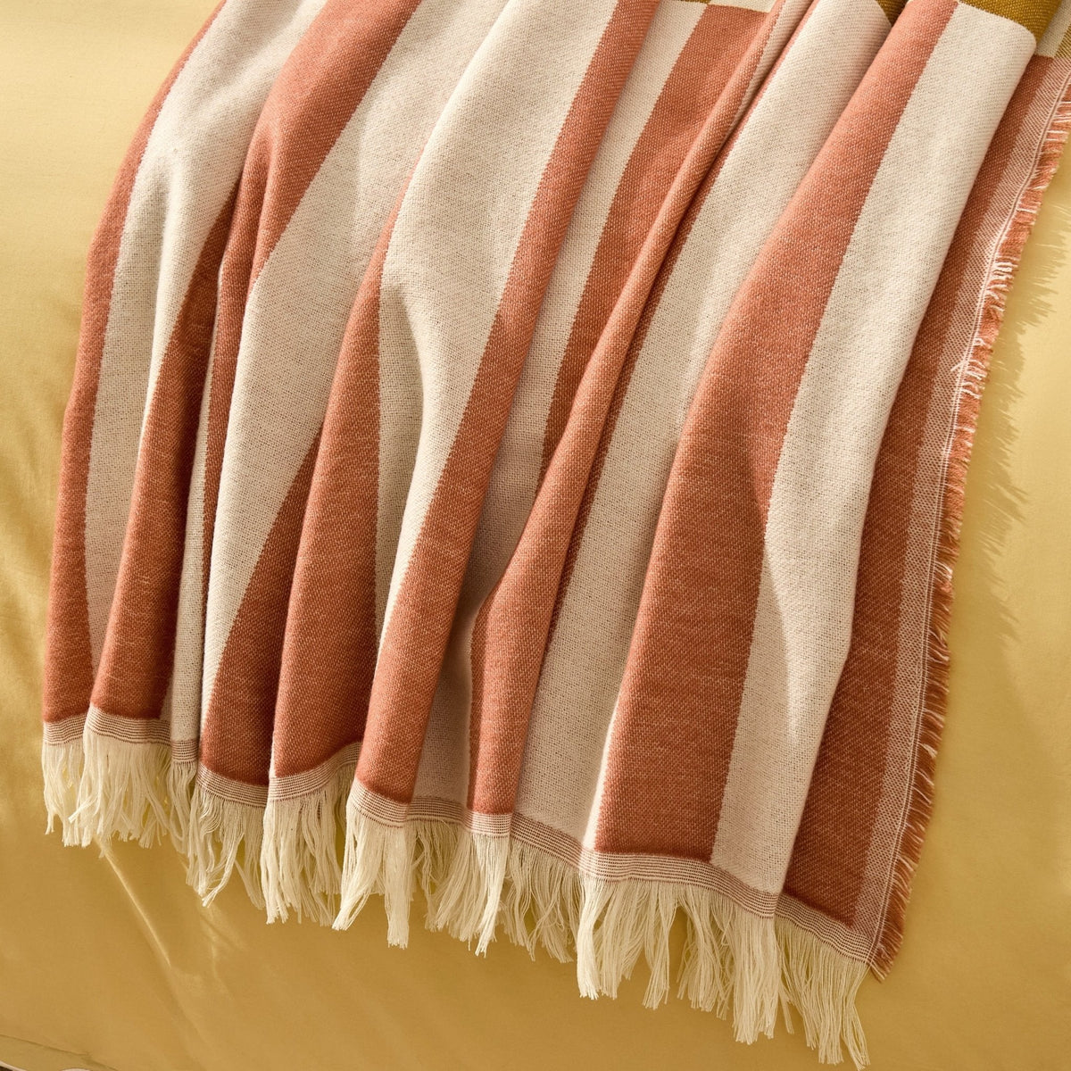 Dusklia - Checkerboard Throw - Pink/ Yellow