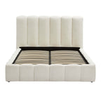 Dusklia - Cheshire Boucle Ottoman Storage Bed - Off White