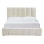 Dusklia - Cheshire Boucle Ottoman Storage Bed - Off White
