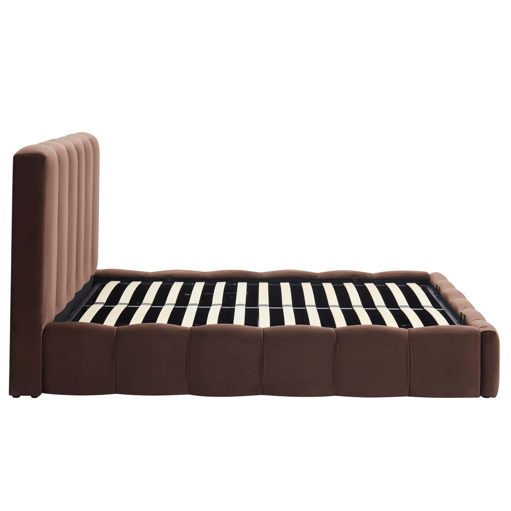 Dusklia - Cheshire Ottoman Storage Bed - Cappuccino