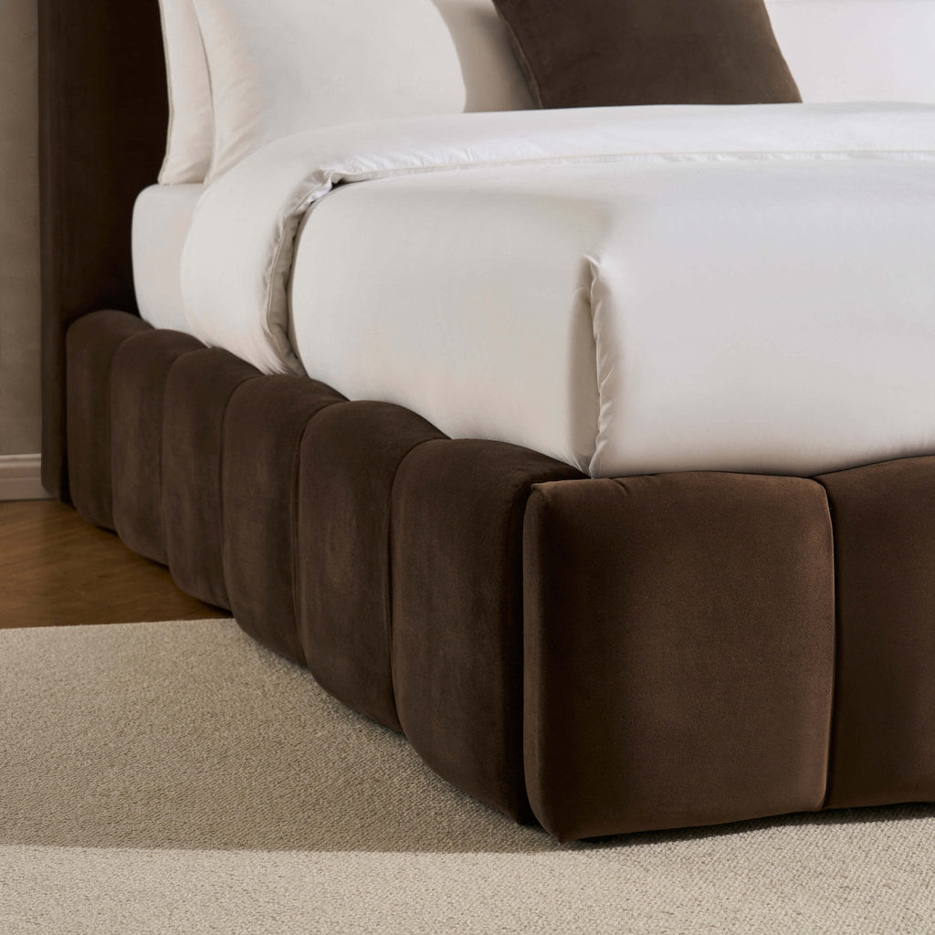 Dusklia - Cheshire Ottoman Storage Bed - Cappuccino