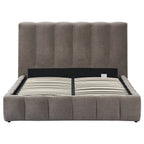 Dusklia - Cheshire Ottoman Storage Bed - Chenille Mushroom