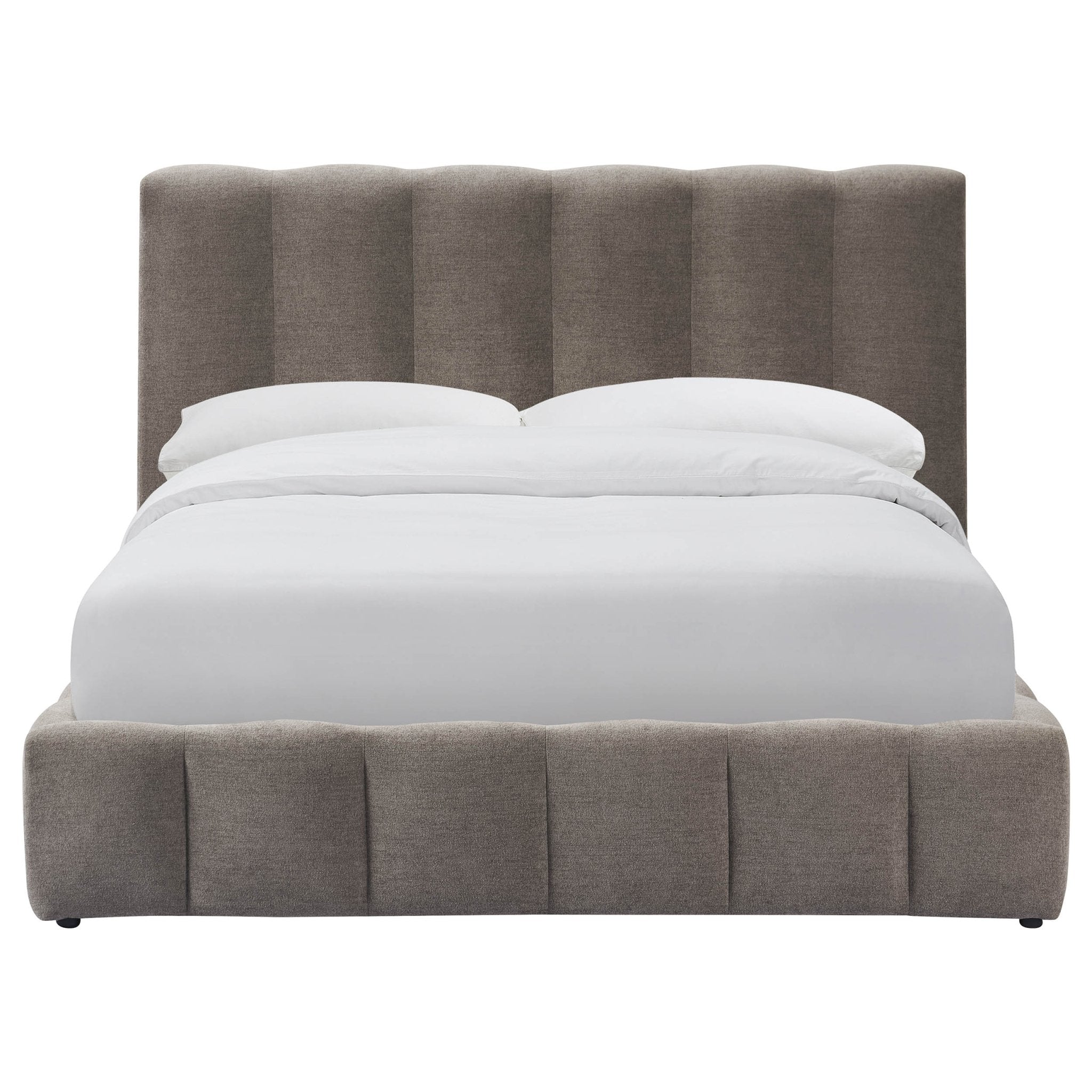 Dusklia - Cheshire Ottoman Storage Bed - Chenille Mushroom