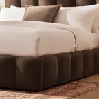 Dusklia - Cheshire Ottoman Storage Bed - Chenille Mushroom