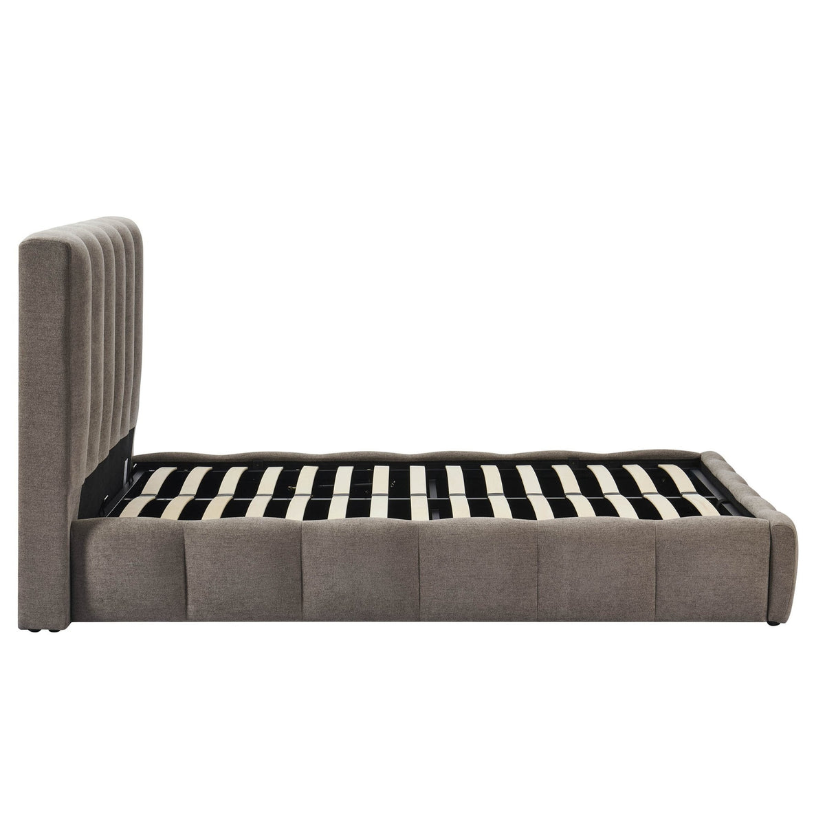 Dusklia - Cheshire Ottoman Storage Bed - Chenille Mushroom