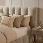 Dusklia - Cheshire Ottoman Storage Bed - Chenille Oatmeal