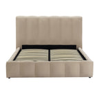 Dusklia - Cheshire Ottoman Storage Bed - Chenille Oatmeal