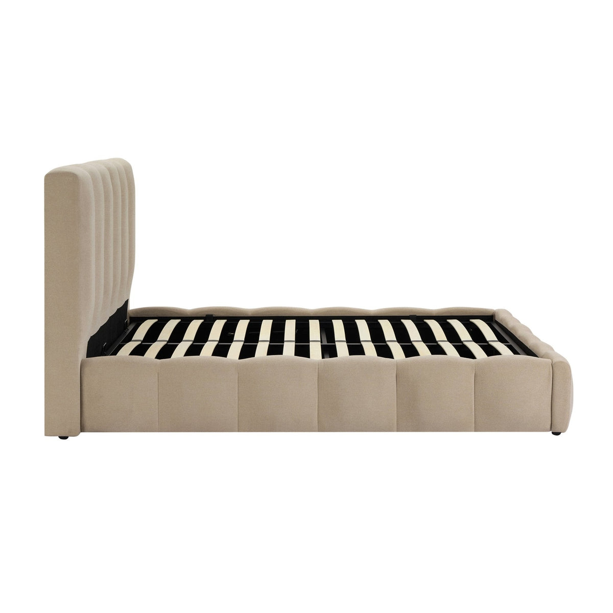 Dusklia - Cheshire Ottoman Storage Bed - Chenille Oatmeal