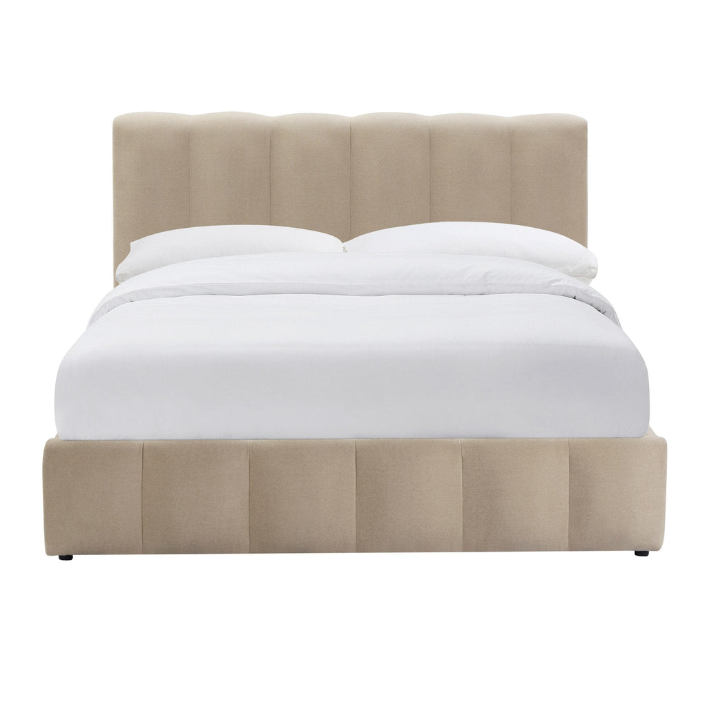 Dusklia - Cheshire Ottoman Storage Bed - Chenille Oatmeal