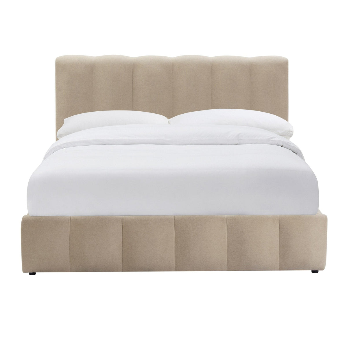 Dusklia - Cheshire Ottoman Storage Bed - Chenille Oatmeal