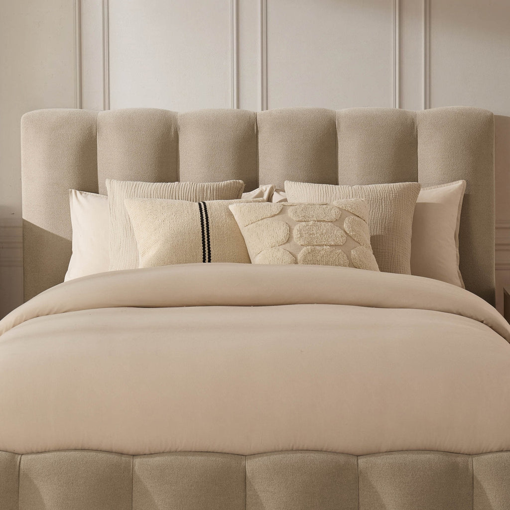 Dusklia - Cheshire Ottoman Storage Bed - Chenille Oatmeal
