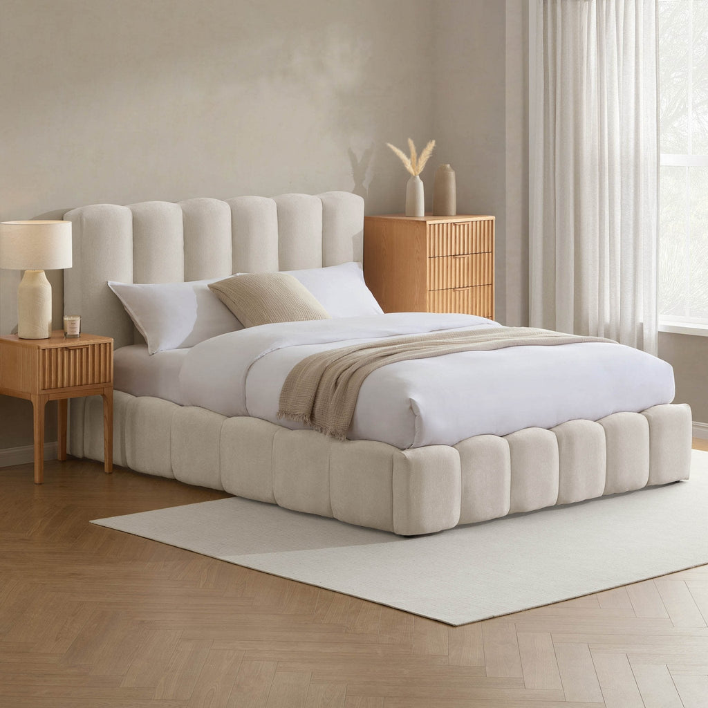Dusklia - Cheshire Ottoman Storage Bed - Ivory