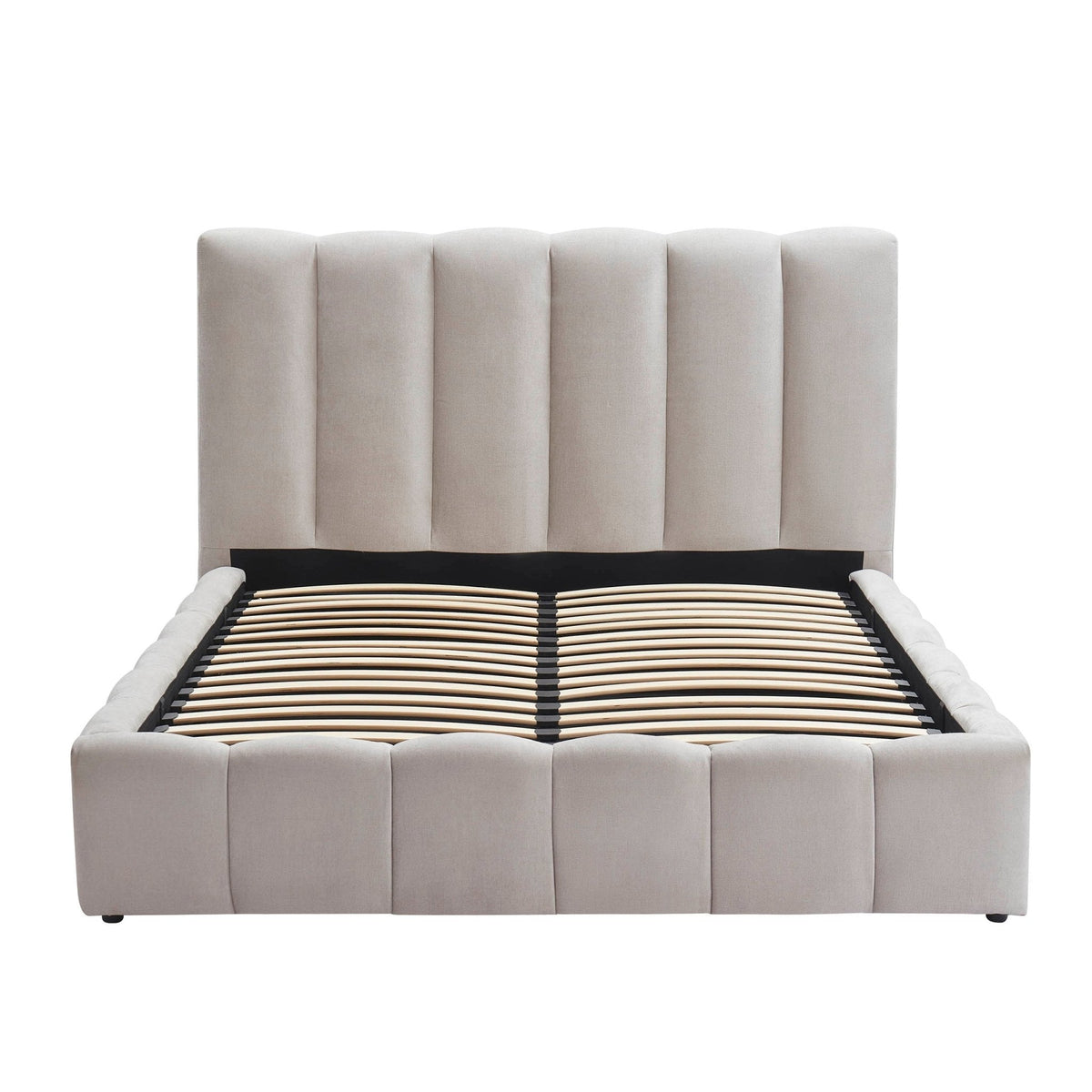 Dusklia - Cheshire Ottoman Storage Bed - Light Grey