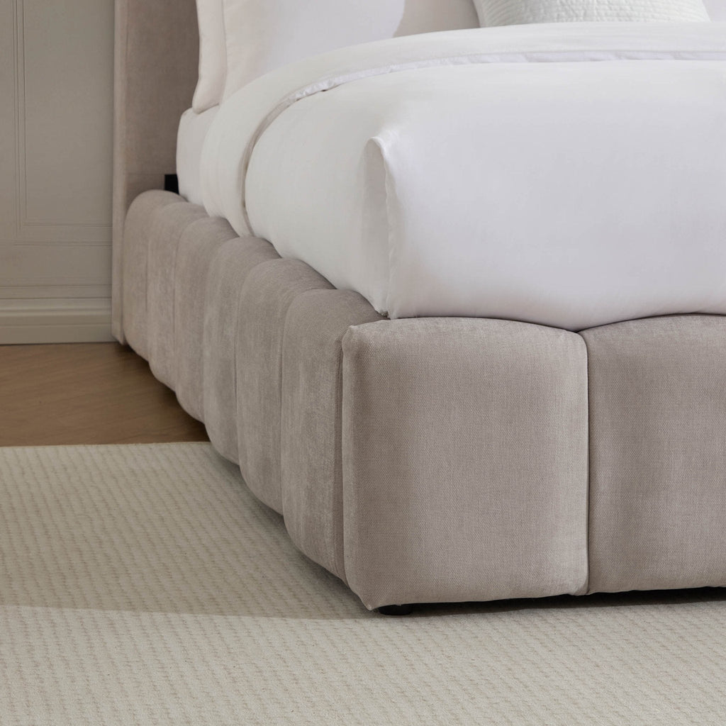 Dusklia - Cheshire Ottoman Storage Bed - Light Grey