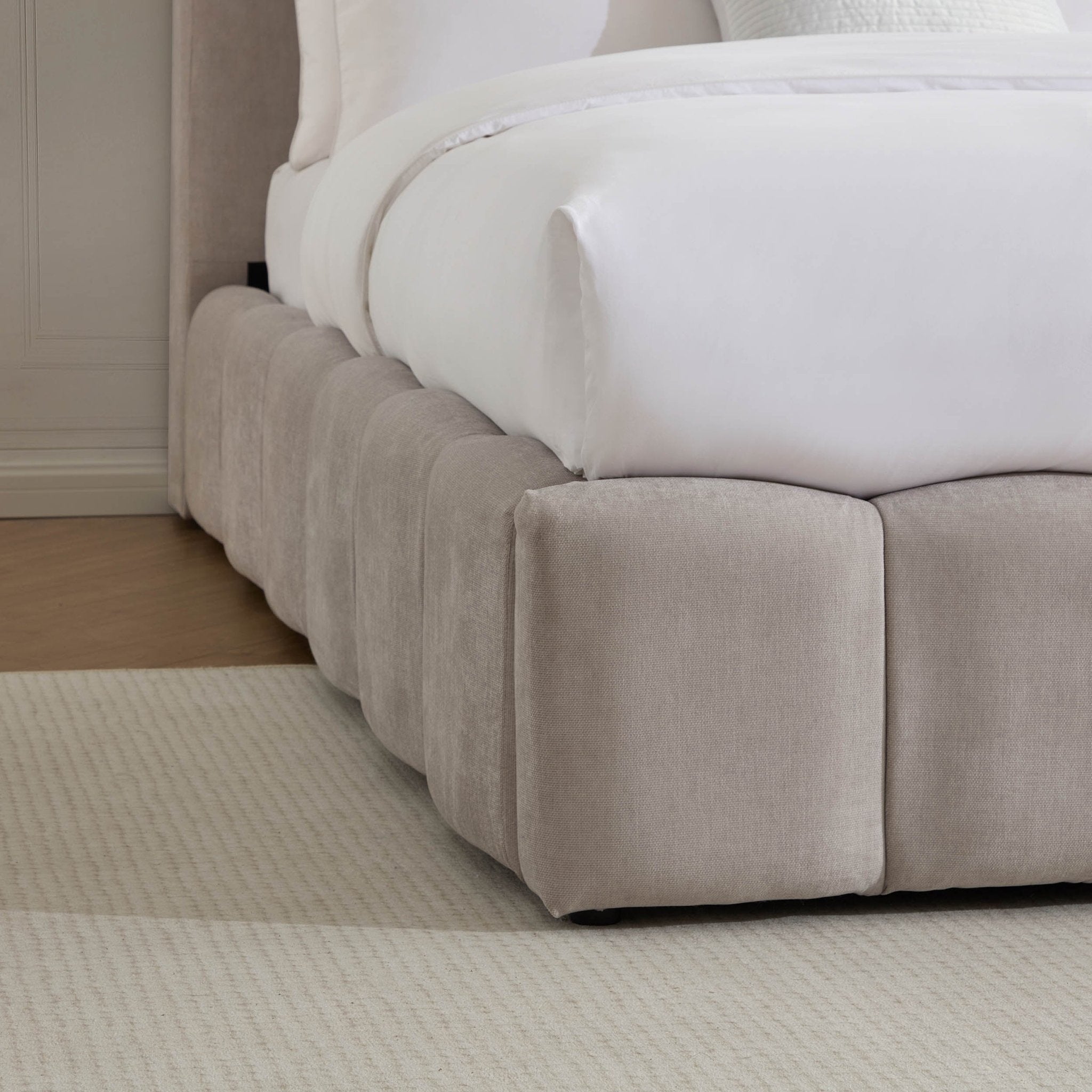 Dusklia - Cheshire Ottoman Storage Bed - Light Grey