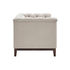 Dusklia - Chesterfield 2 Seater Sofa - Stone