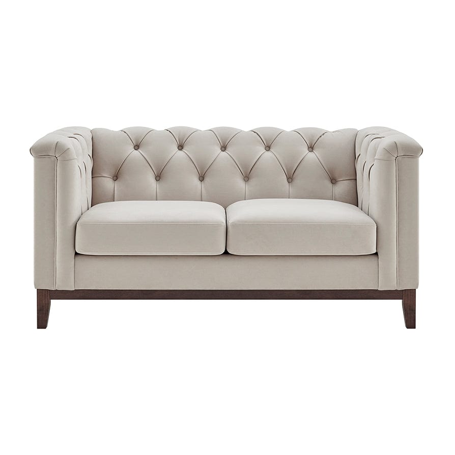 Dusklia - Chesterfield 2 Seater Sofa - Stone