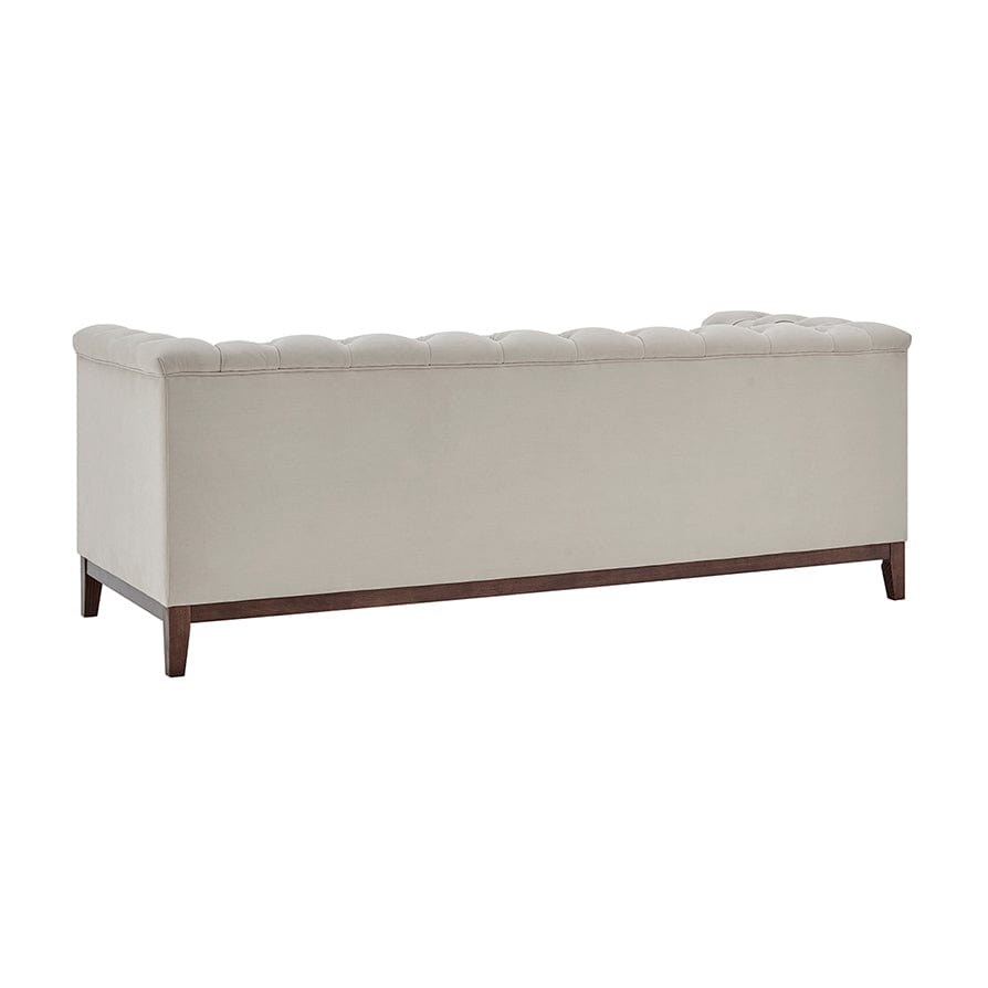 Dusklia - Chesterfield 3 Seater Sofa - Stone