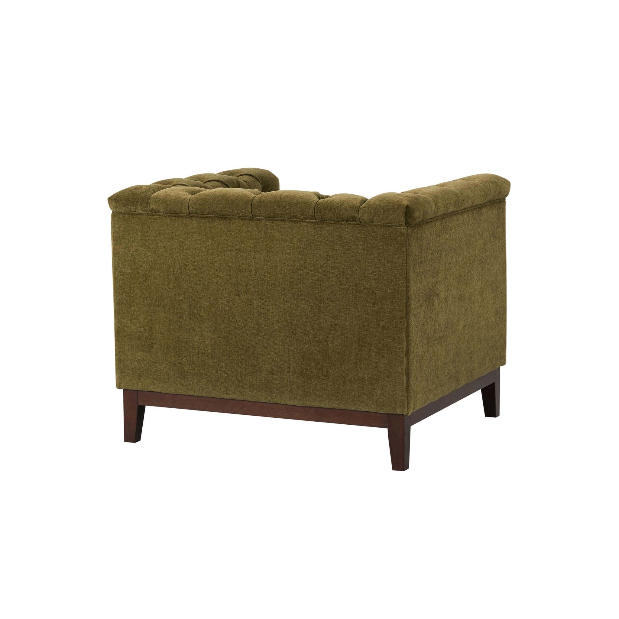 Fauteuil Chesterfield - Terre de cèdre