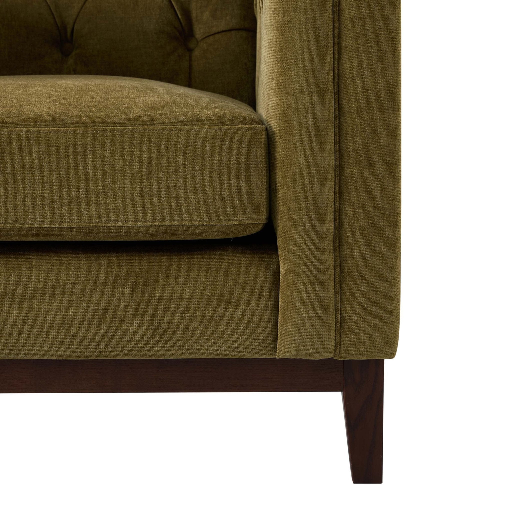 Fauteuil Chesterfield - Terre de cèdre