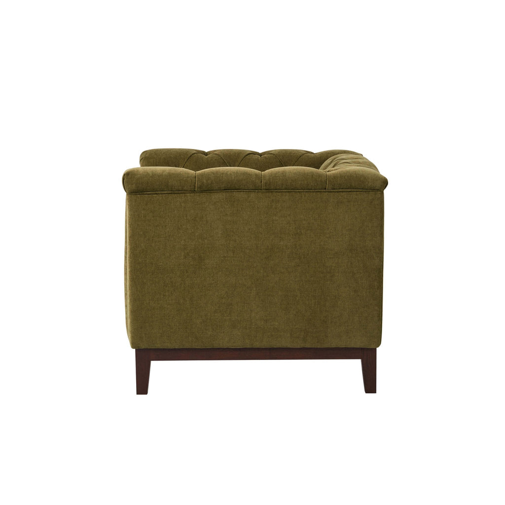 Fauteuil Chesterfield - Terre de cèdre