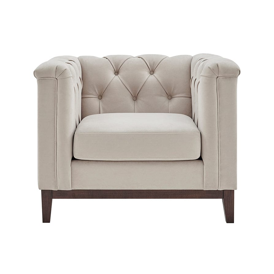 Dusklia - Chesterfield Armchair - Stone