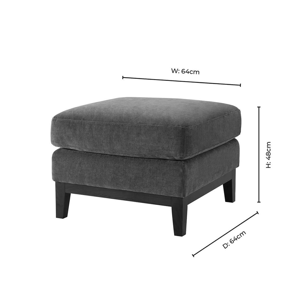 Pouffe Chesterfield - Terre de cèdre