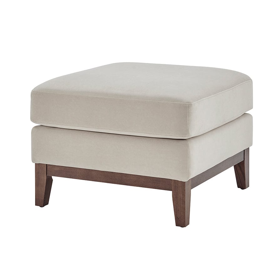 Dusklia - Chesterfield Pouffe - Stone
