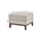 Dusklia - Chesterfield Pouffe - Stone