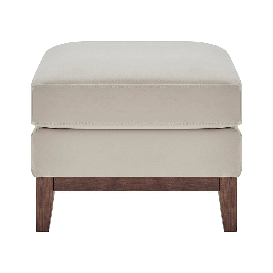 Dusklia - Chesterfield Pouffe - Stone
