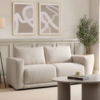 Dusklia - Chicago 2 Seater Sofa - Beige