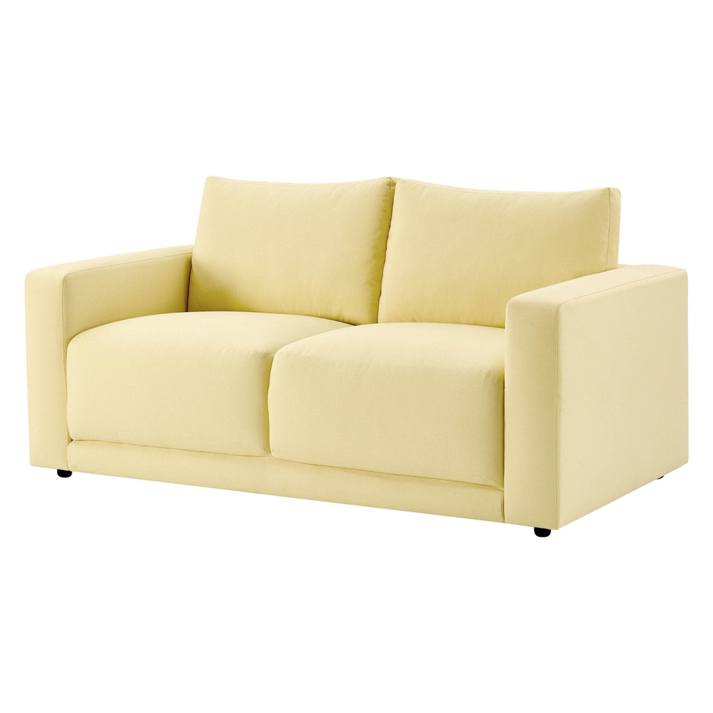 Dusklia - Chicago 2 Seater Sofa - Butter Yellow