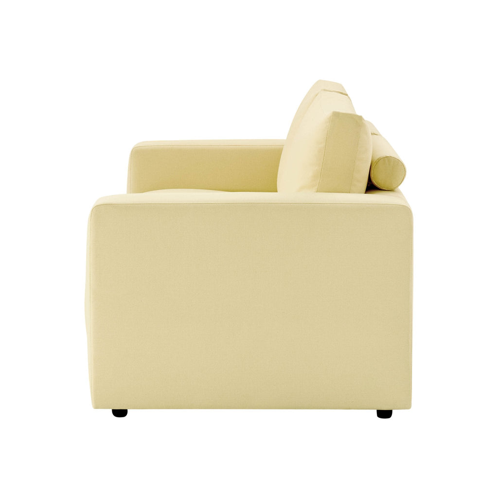 Dusklia - Chicago 2 Seater Sofa - Butter Yellow