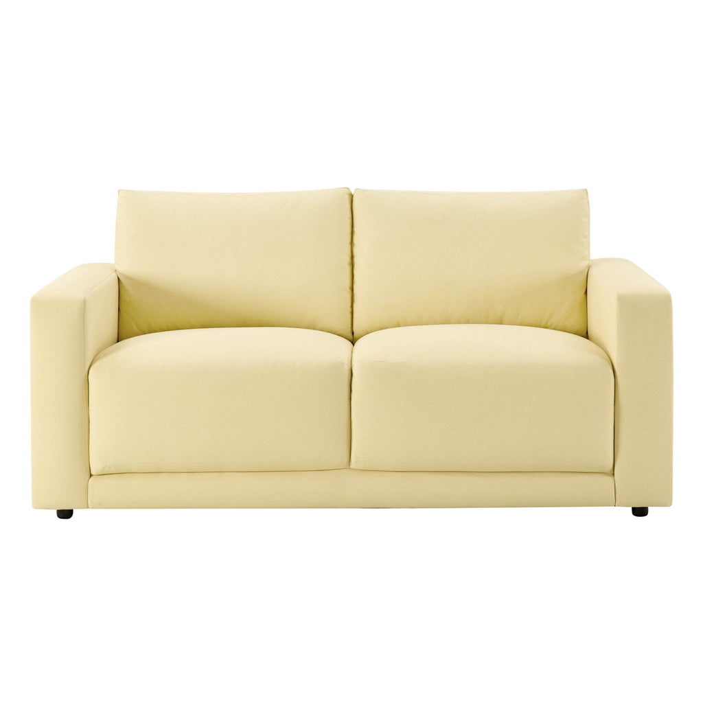 Dusklia - Chicago 2 Seater Sofa - Butter Yellow