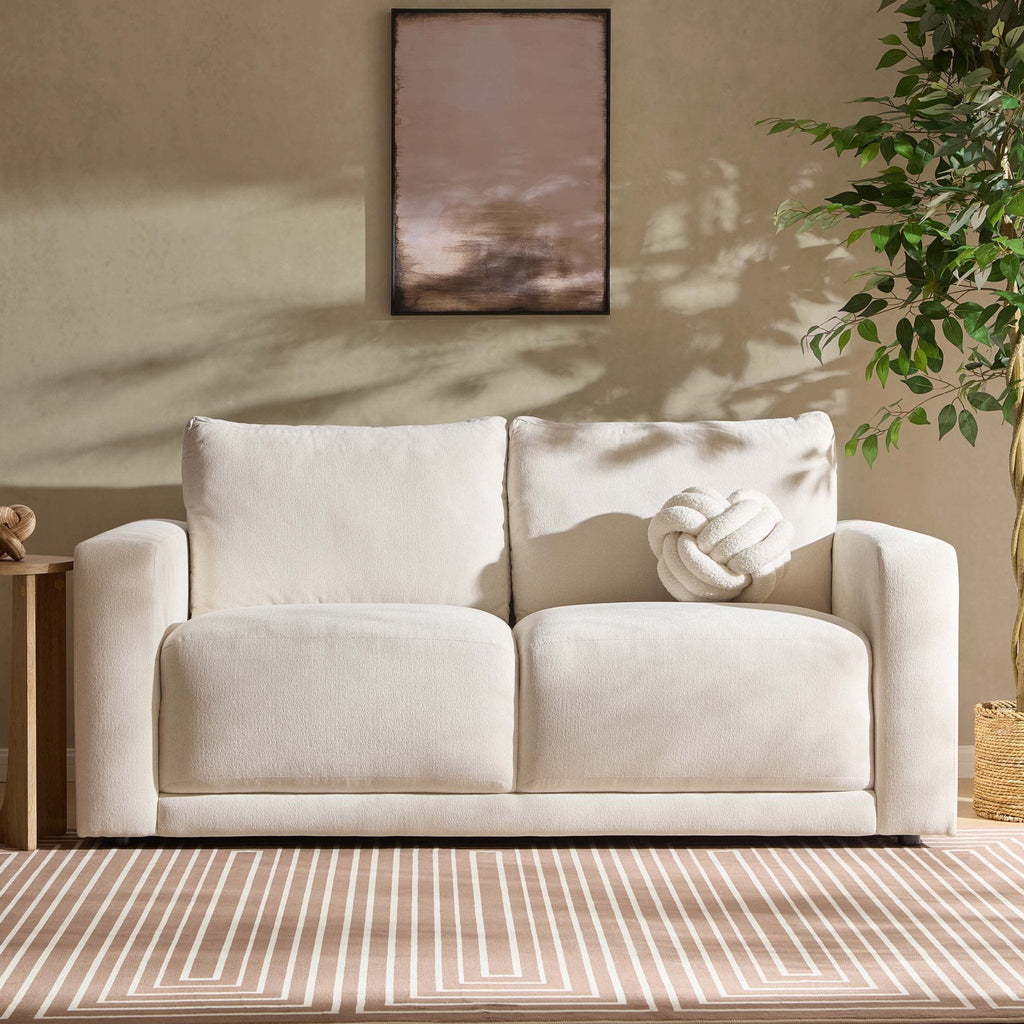Dusklia - Chicago 2 Seater Sofa - Chenille Ivory