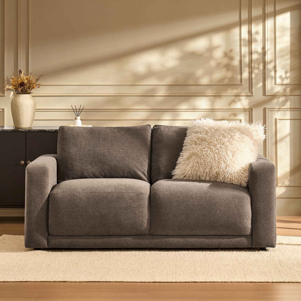 Dusklia - Chicago 2 Seater Sofa - Chenille Mushroom