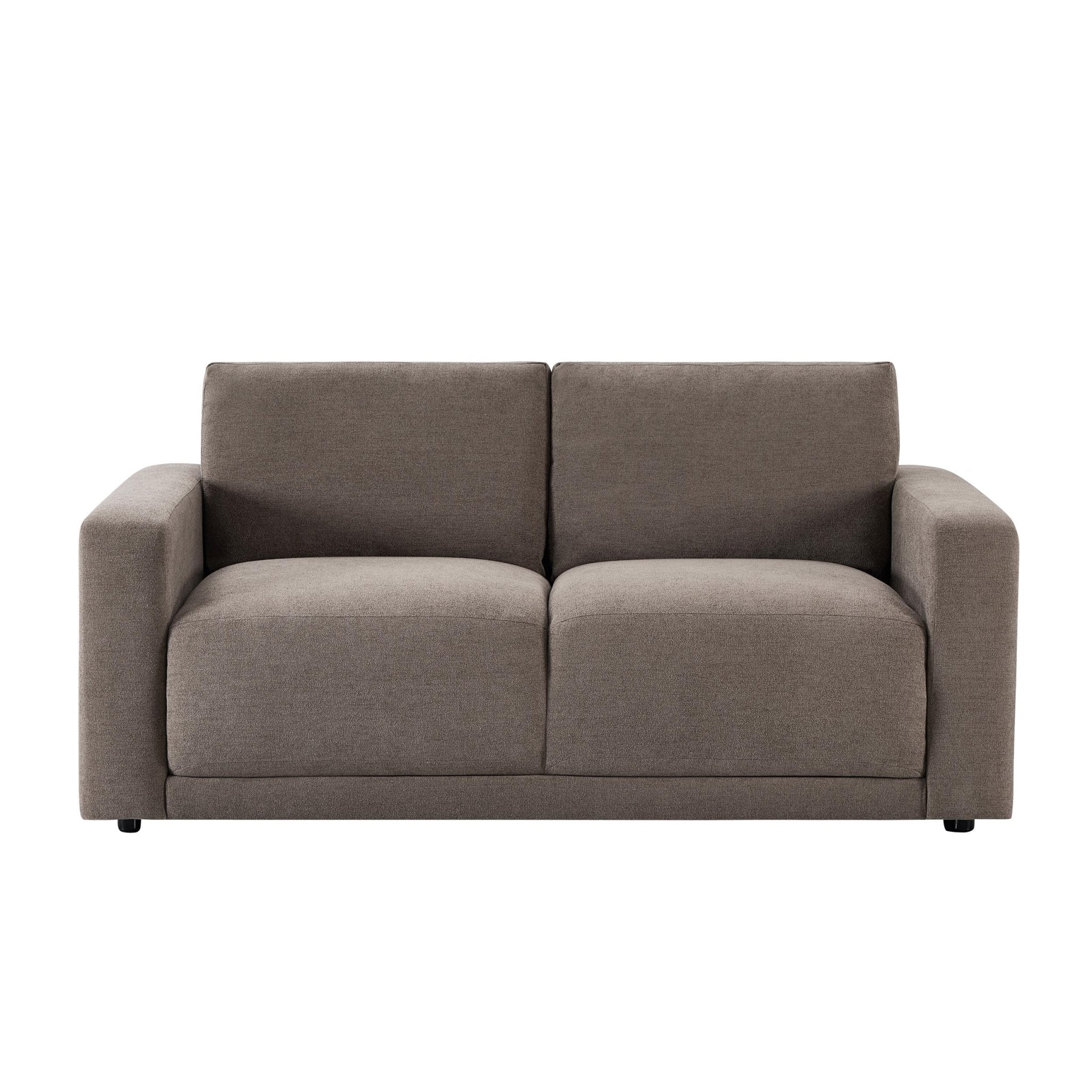 Dusklia - Chicago 2 Seater Sofa - Chenille Mushroom