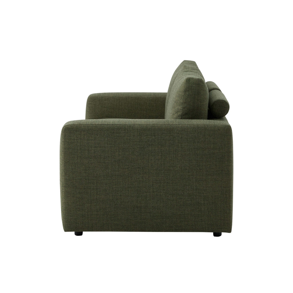 Dusklia - Chicago 2 Seater Sofa  - Woven Pine Green