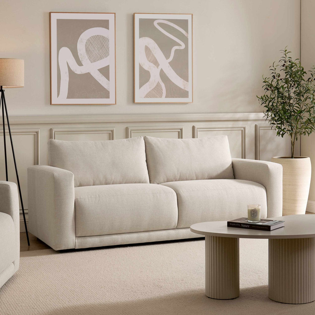 Dusklia - Chicago 3 Seater Sofa - Beige