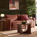 Dusklia - Chicago 3 Seater Sofa - Chenille Dark Rust